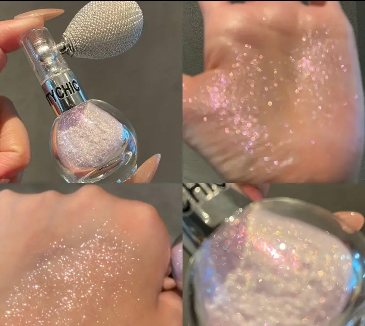 Body Glitter Powder Spray