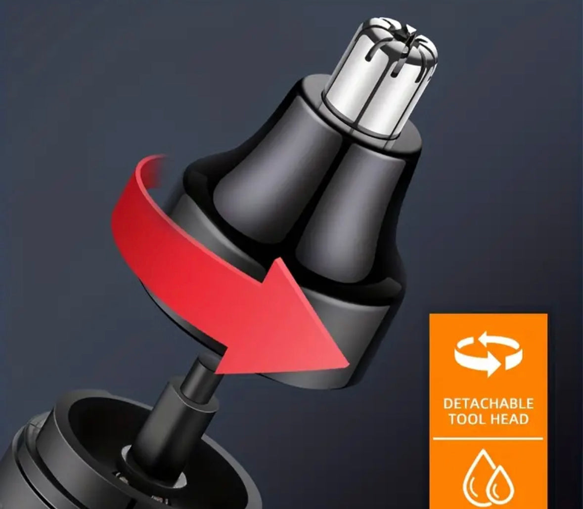 Rechargeable Ear and Nose Hair Trimmer for Men.