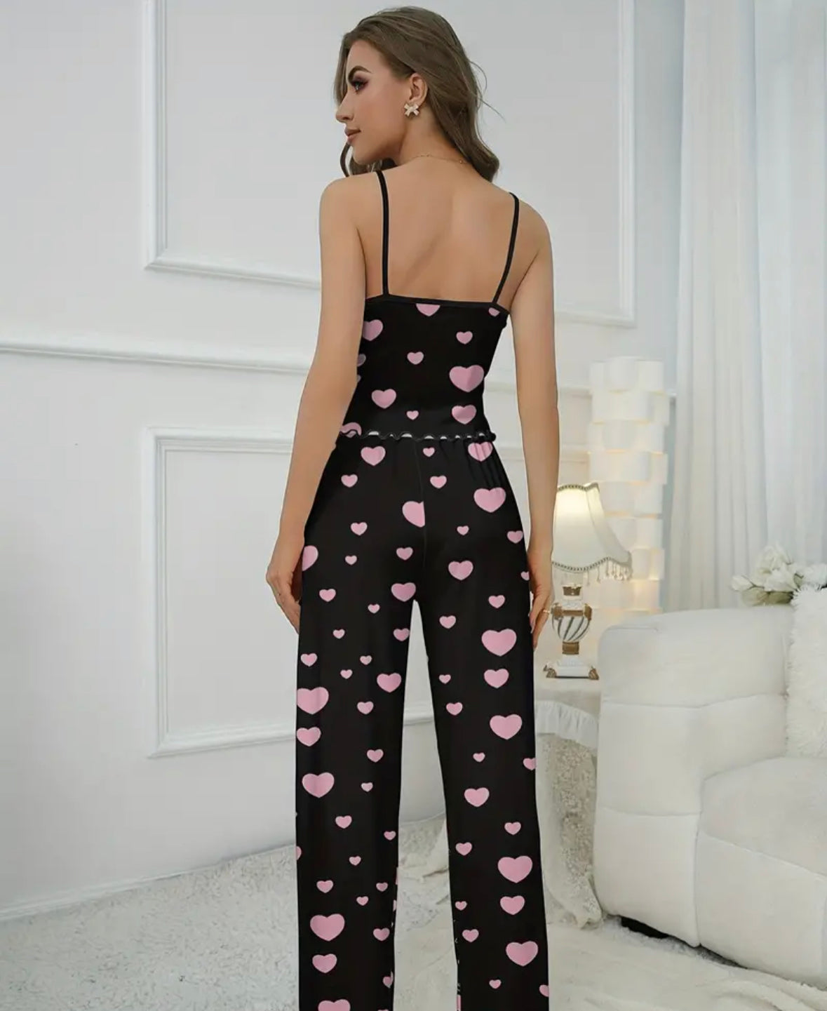 Pink hearts Pajama Set