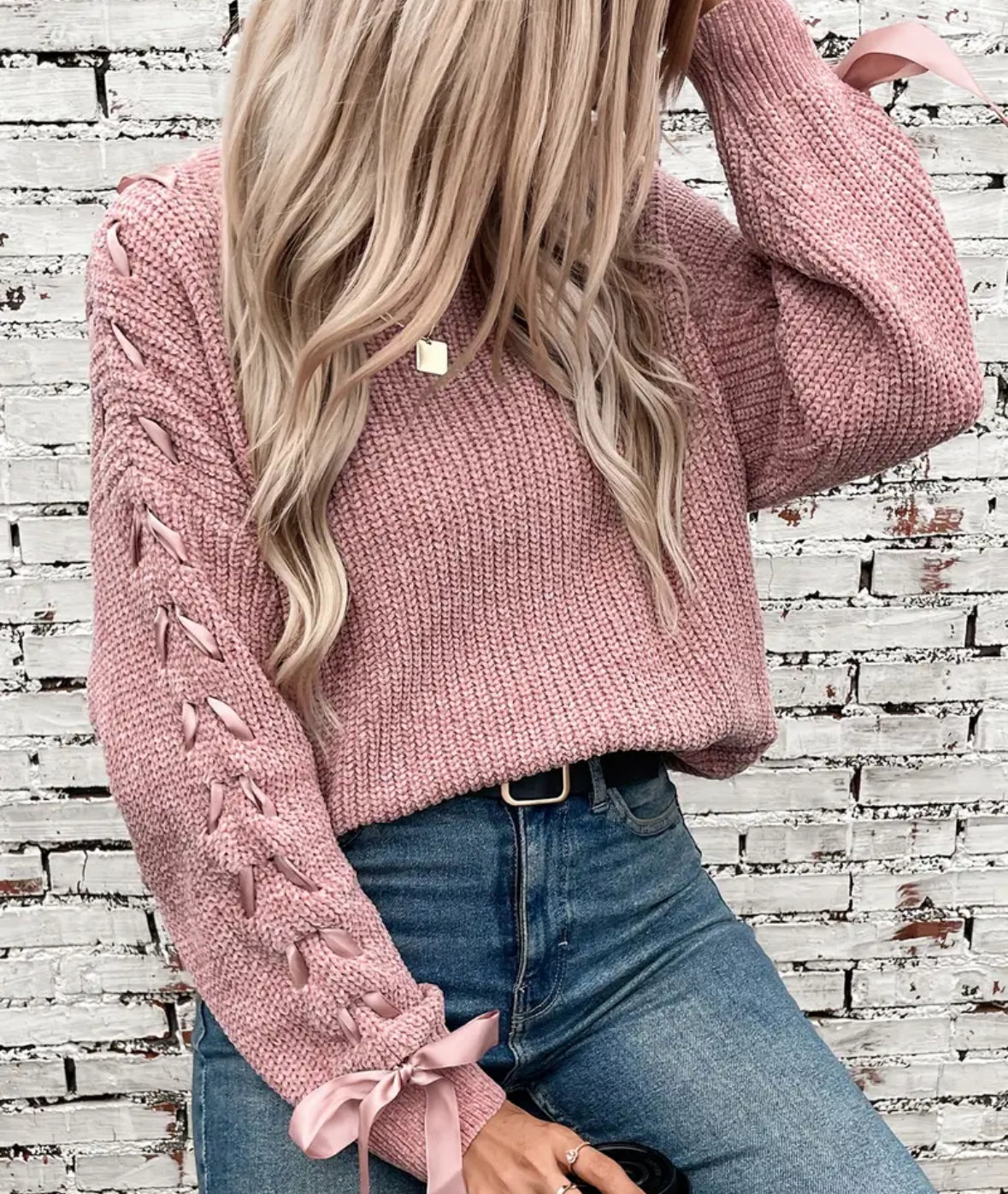 Bow Sleeve Sweater
