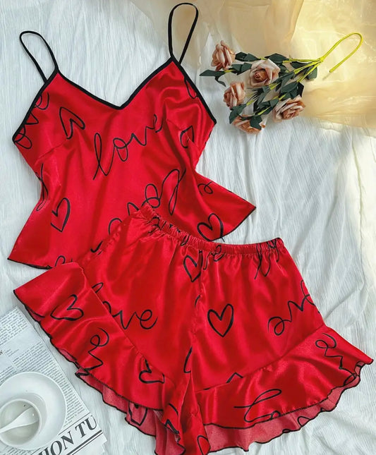 Romantic Red Pajamas