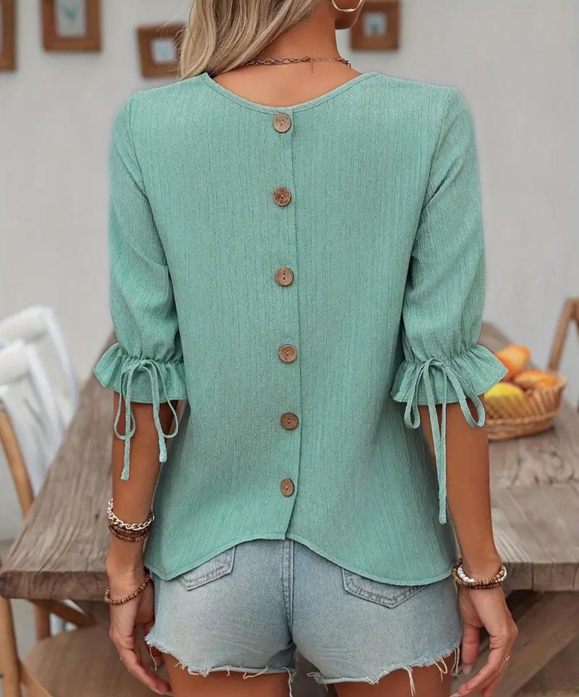 Back button Up Blouse